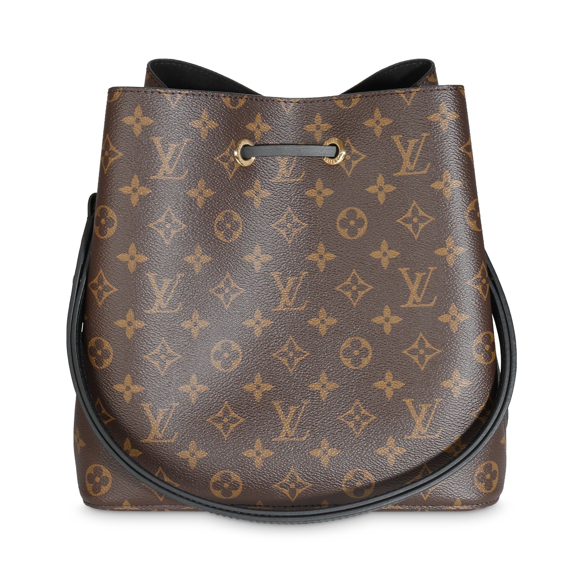 LOUIS VUITTON Black Monogram Canvas Neonoe MM