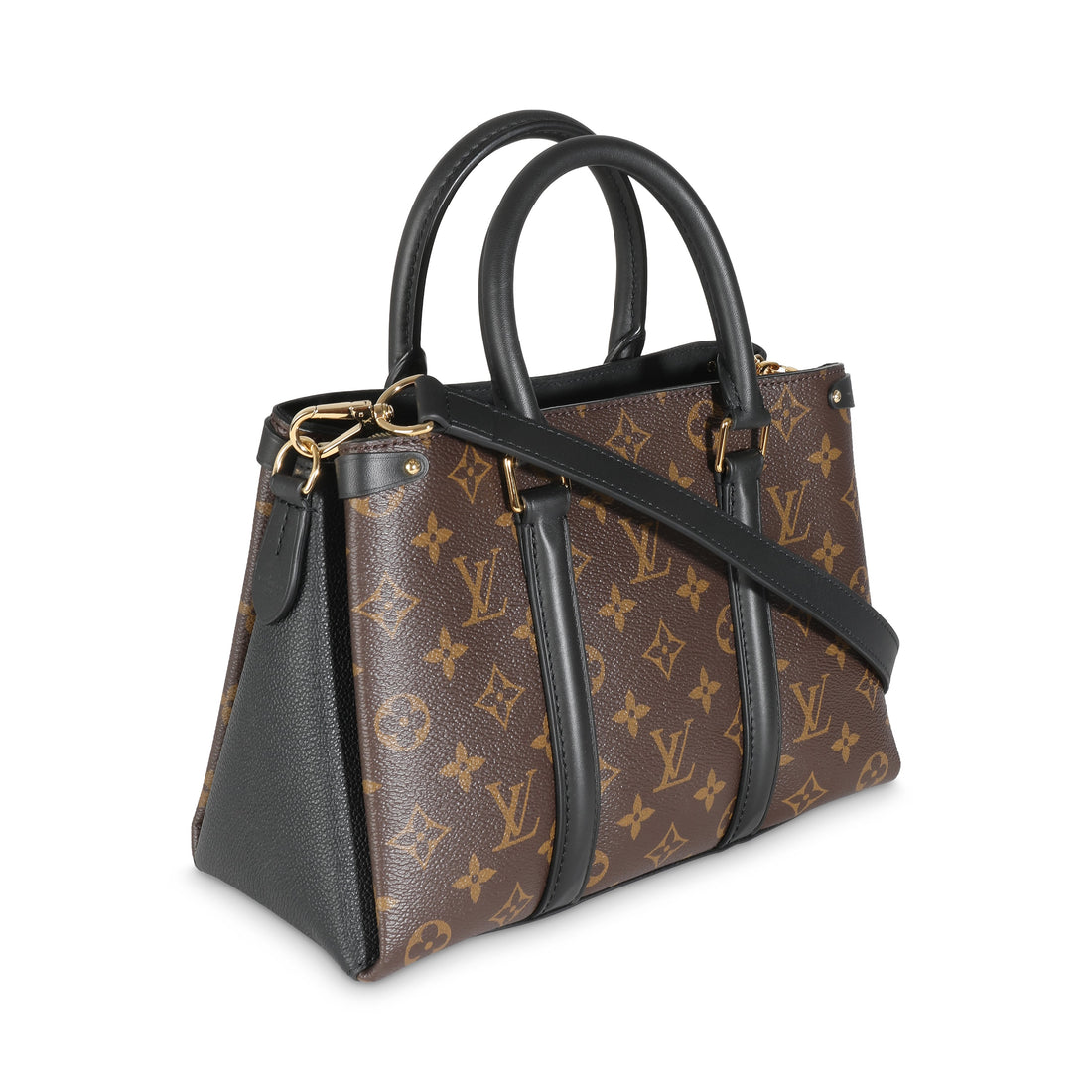 LOUIS VUITTON Black Monogram Canvas Soufflot BB
