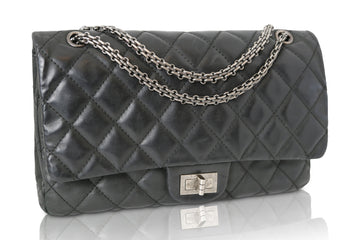 CHANEL Reissue 2.55 Black Quilted Double Flap Bag