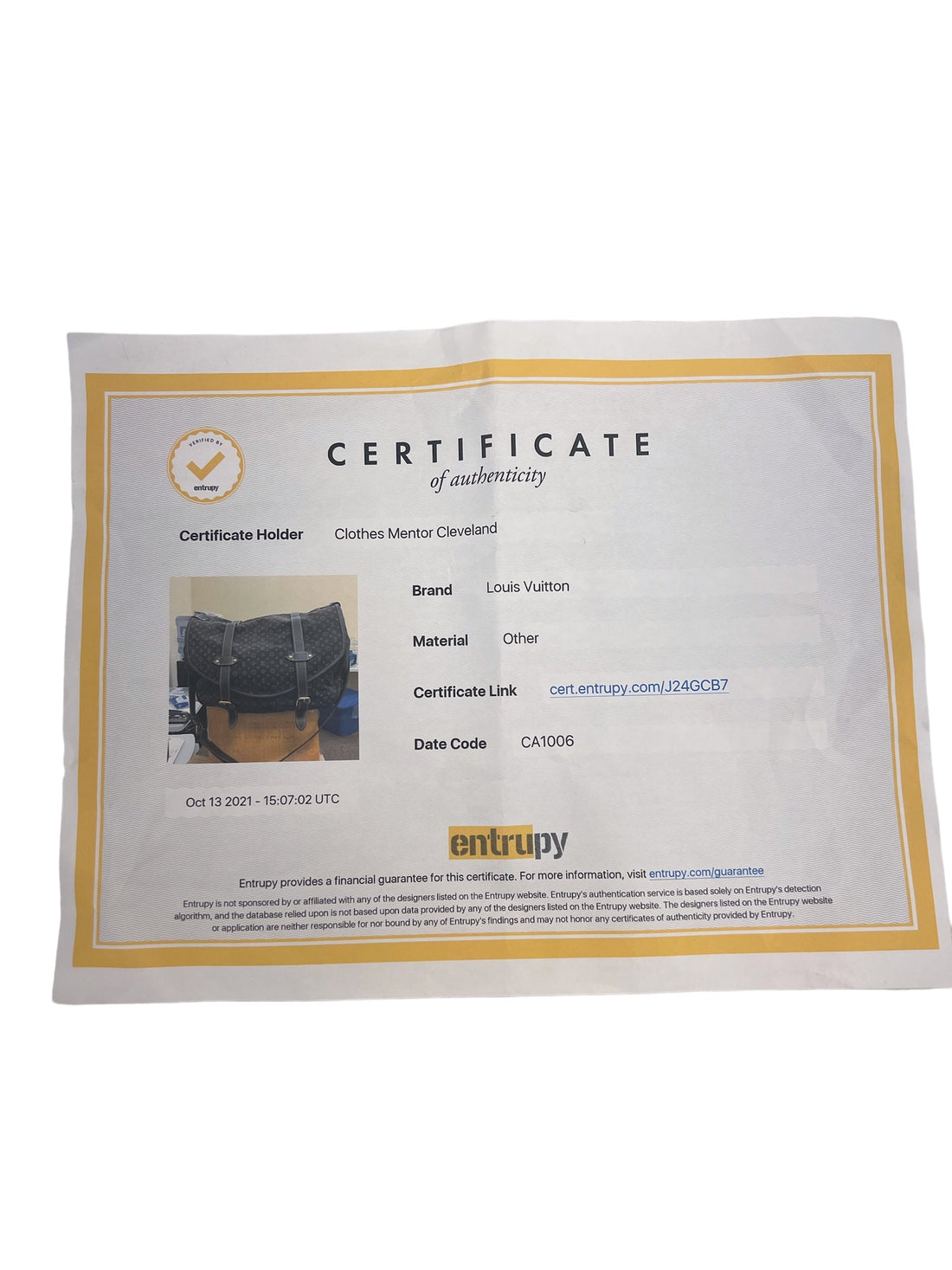 HandBag Luxury Designer By Louis Vuitton  Size: Large