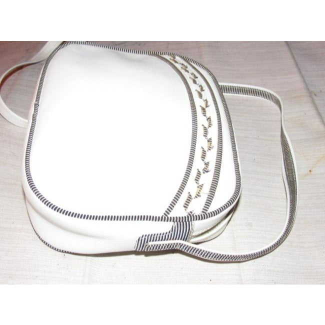 Gucci Vintage Designer Purses White Leather Cross Body Bag