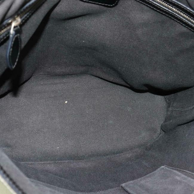 Dior Satchel Or Black Glossy Embossed Trotter Logo Print Enamel Leather Patent Tote