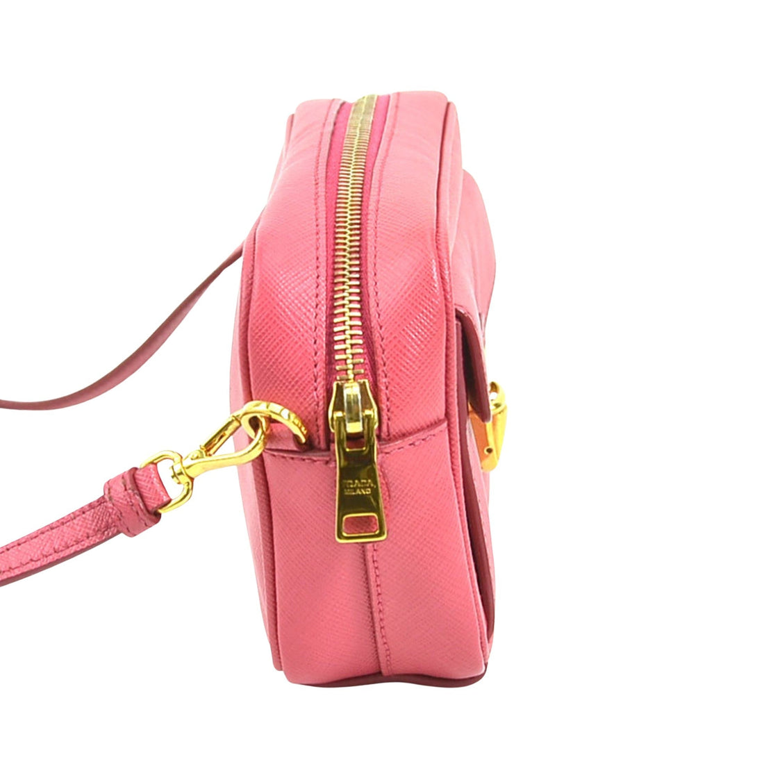Luxury Pink Leather Shoulder Bag