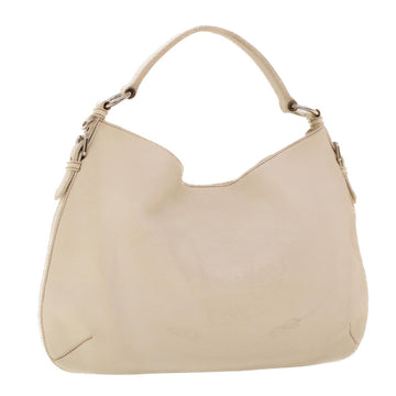 White Leather Shoulder Bag by Prada
