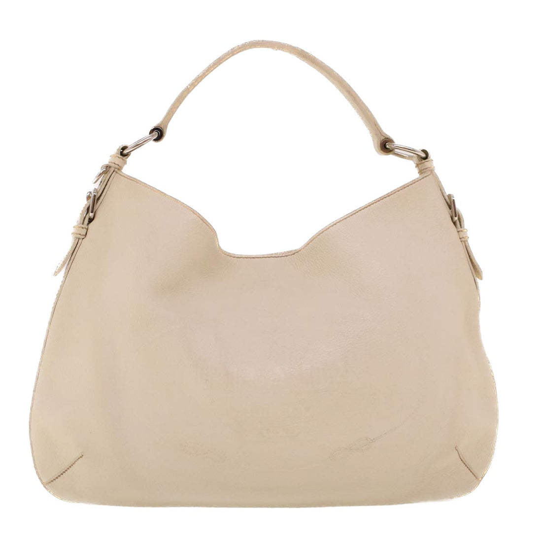 White Leather Shoulder Bag by Prada