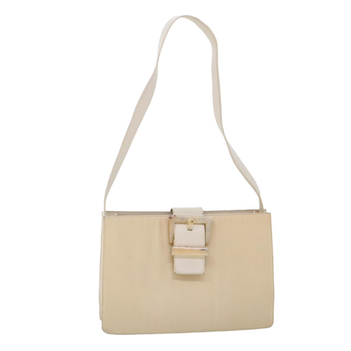 Elegant Beige Synthetic Shoulder Bag