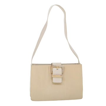 Elegant Beige Synthetic Shoulder Bag