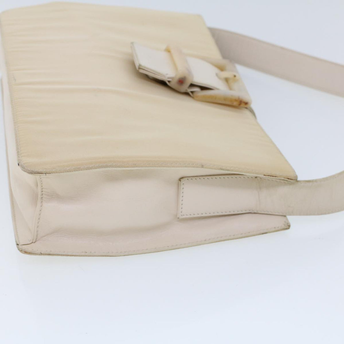 Elegant Beige Synthetic Shoulder Bag