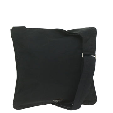 Black Nylon Shoulder Bag with Timeless Style and Elegant Design