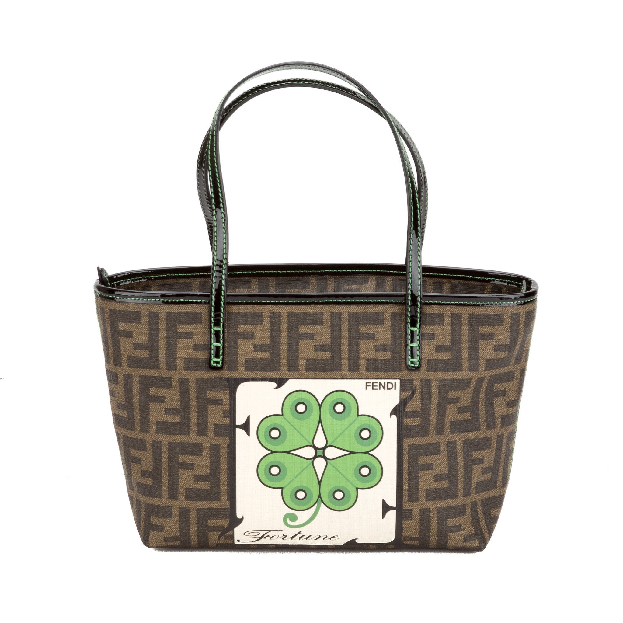 Fendi Zucca Shamrock Small Tote (Indistinguishable)