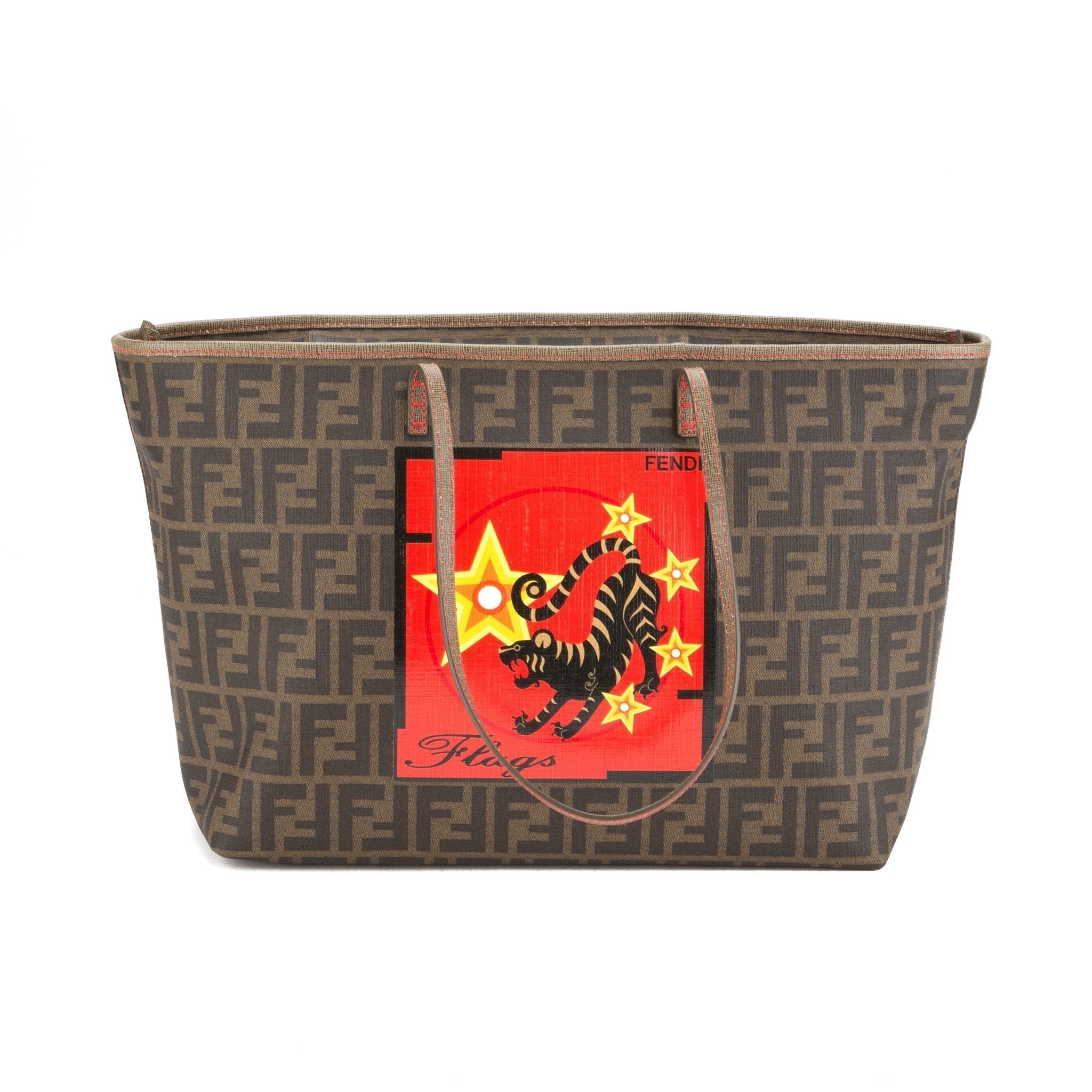 Fendi Zucca Tiger Large Tote (Indistinguishable)