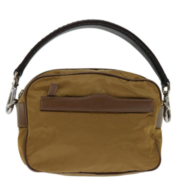 Elegant Brown Nylon Shoulder Bag with Quality Finishes
