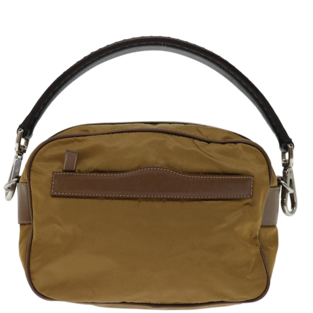 Elegant Brown Nylon Shoulder Bag with Quality Finishes