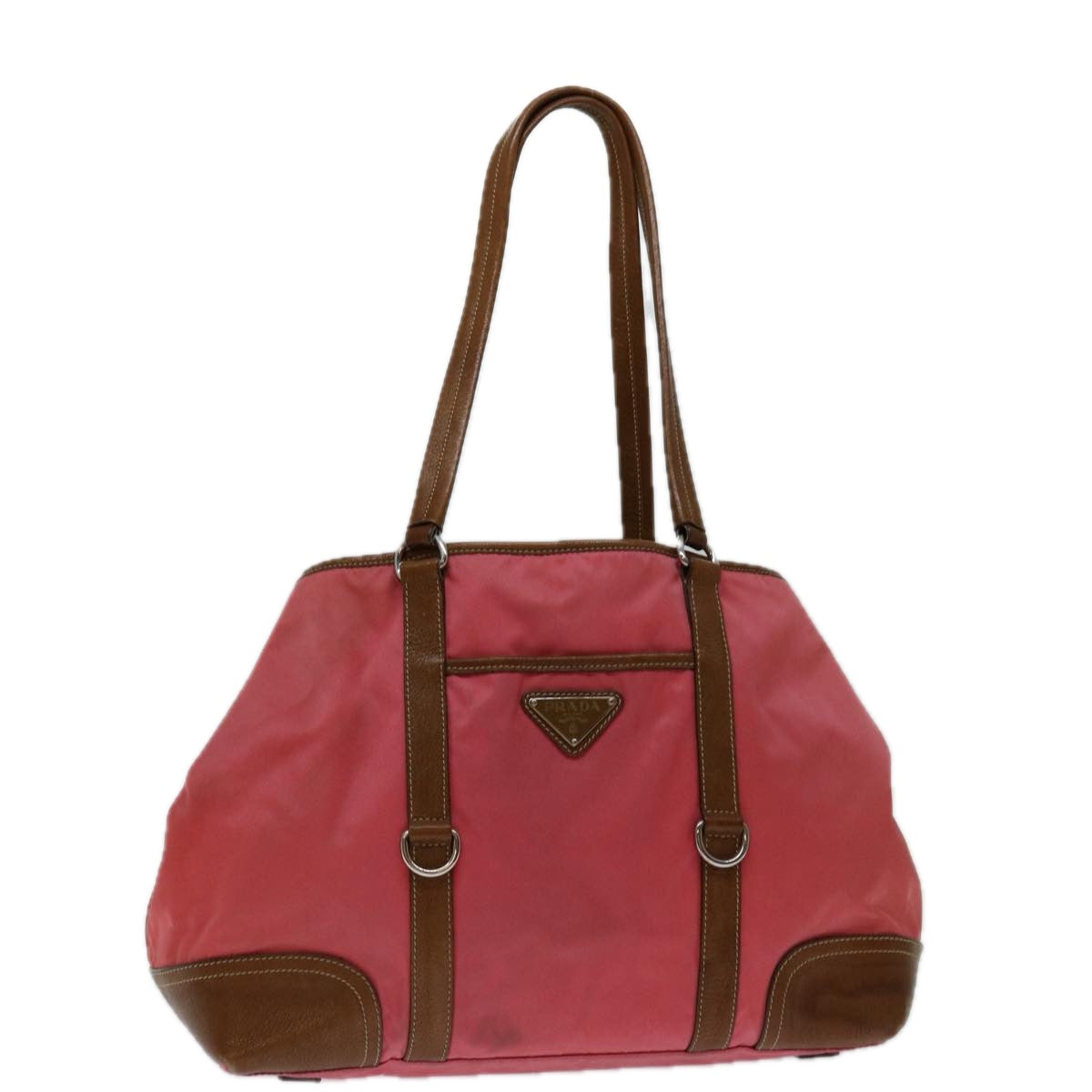 Charming Pink Nylon Tote Bag