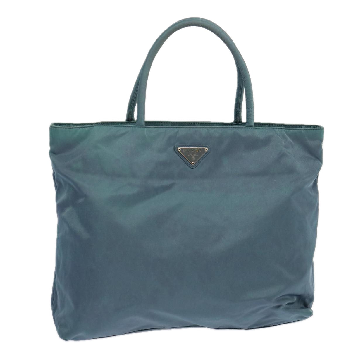 Blue Nylon Tote Bag with Spacious Design and Sturdy Handles