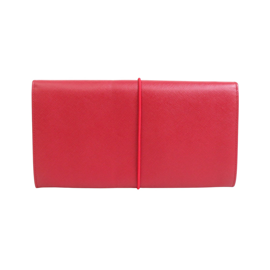 Red Leather Bi-Fold Wallet with Spacious Design and Timeless Allure