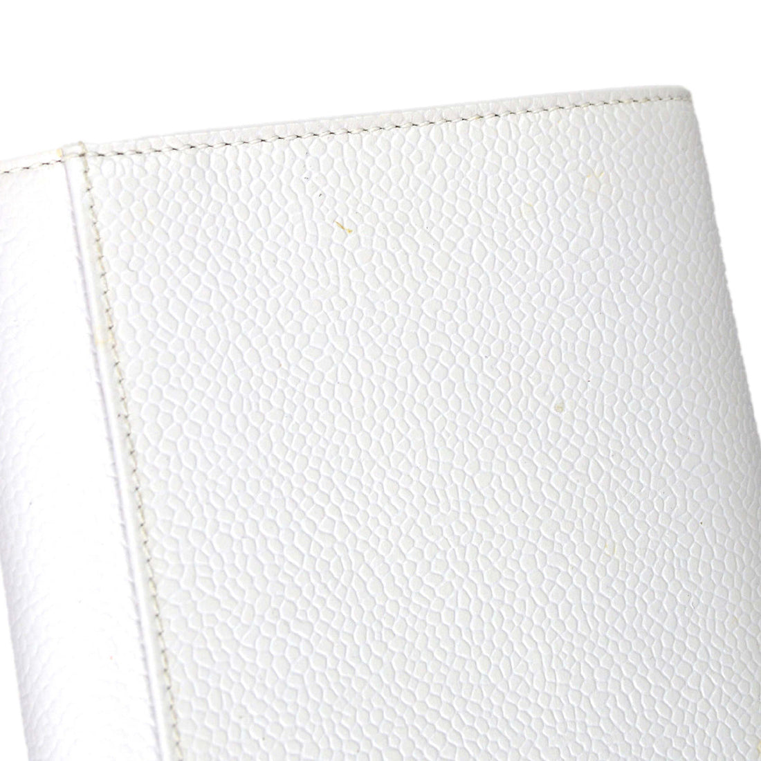 Chanel White Caviar Wallet Purse