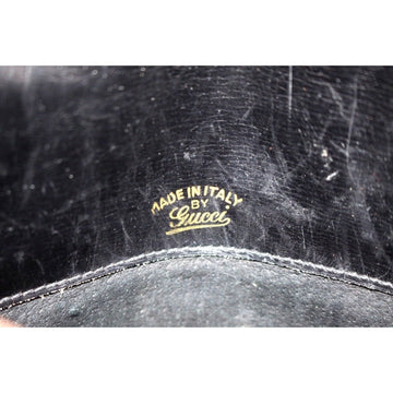 Vintage, Gucci, midnight blue leather, clutch, portfolio, or tablet holder with a wide, red and navy Sherry stripe