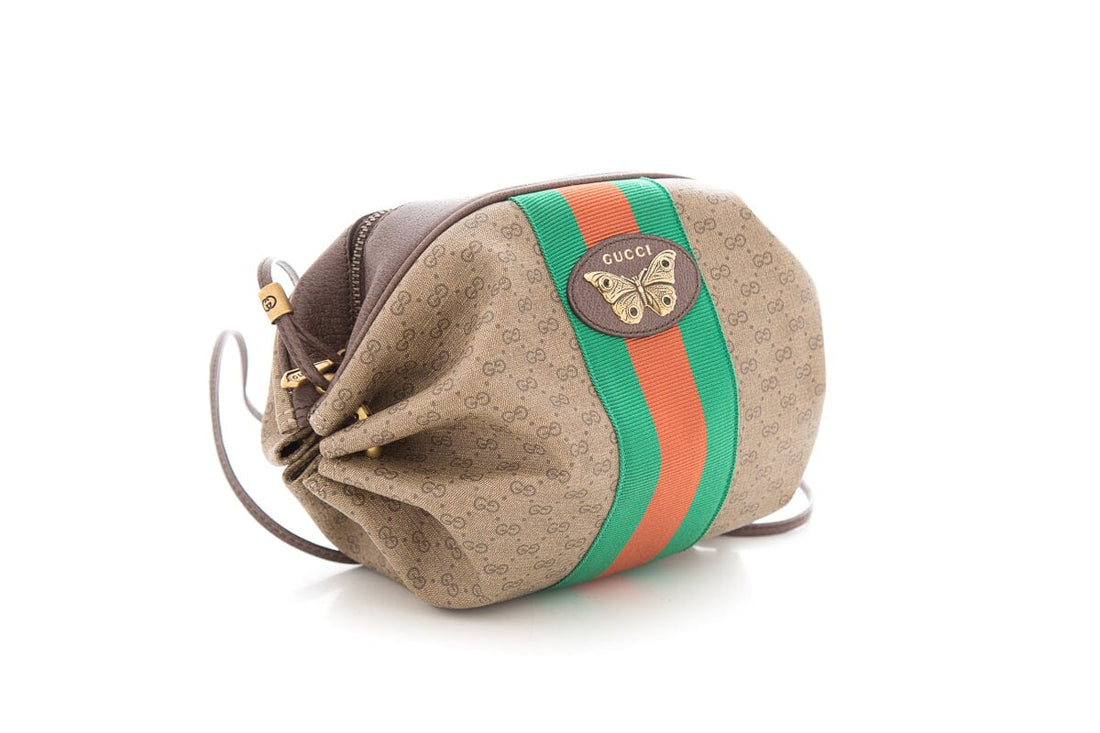 Gucci Brown Mini Vintage GG Supreme Monogram Cross-Body