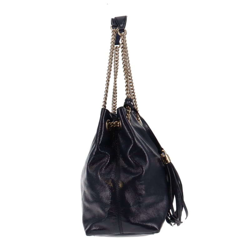 Gucci Soho Chain Tote Navy