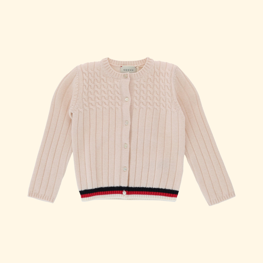 Gucci Unisex-Child Cable Knit Sweater, Brand New
