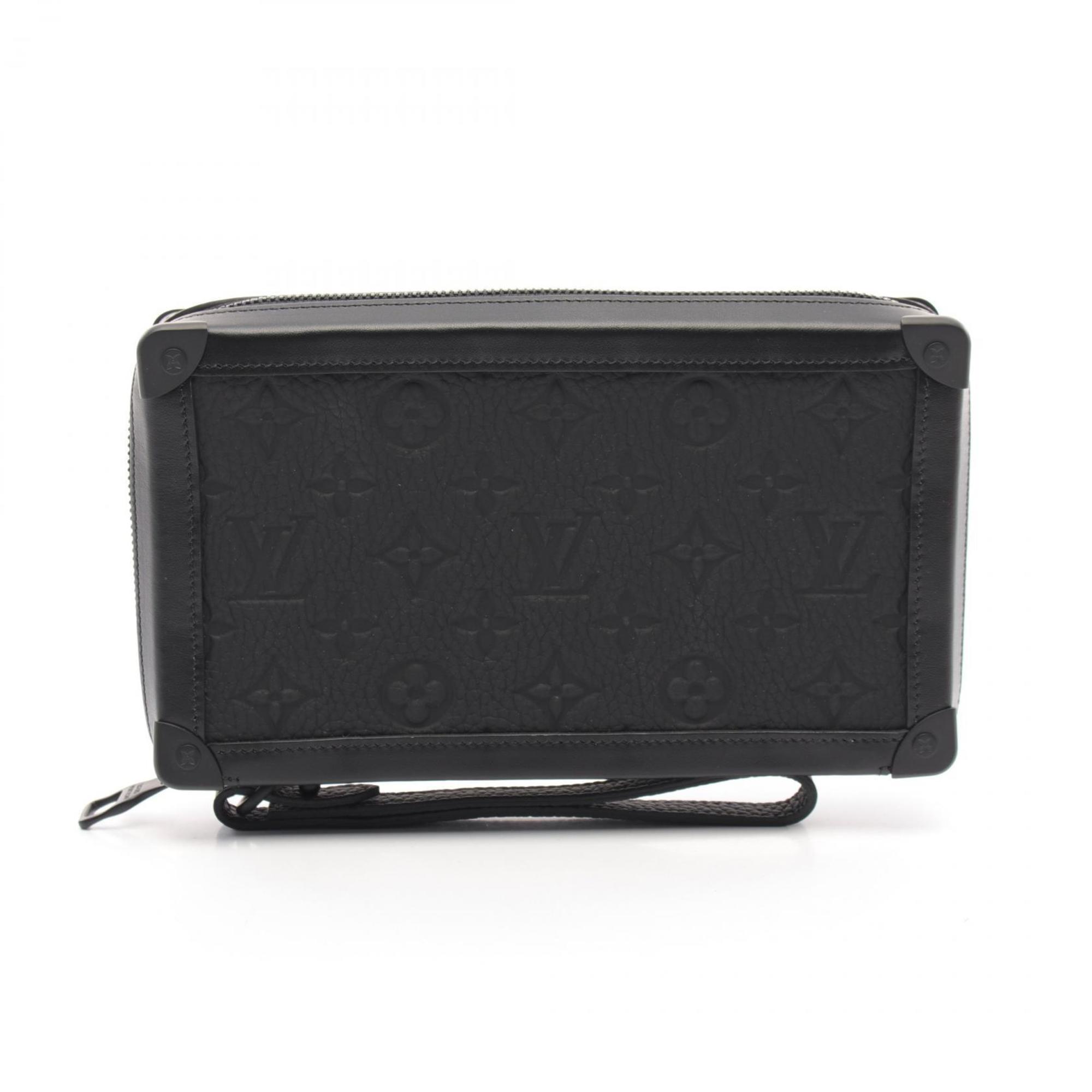 Louis Vuitton  Noir Leather Clutch Bag