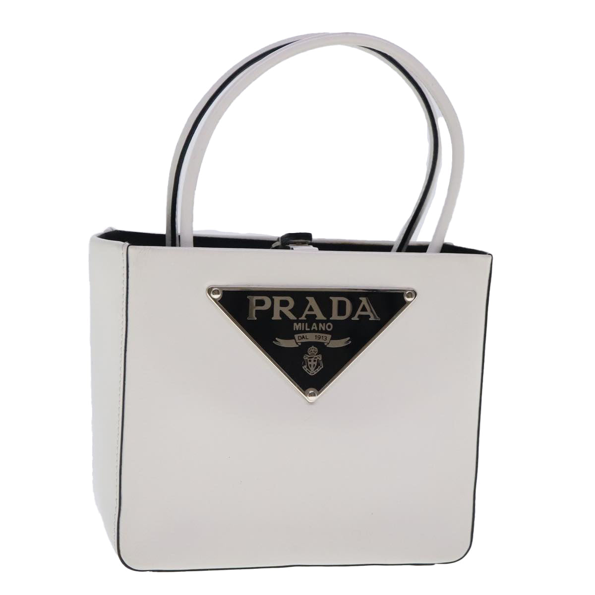 Galleria Tote Bag White Leather