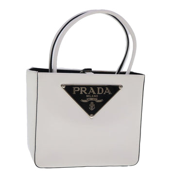 Galleria Tote Bag White Leather