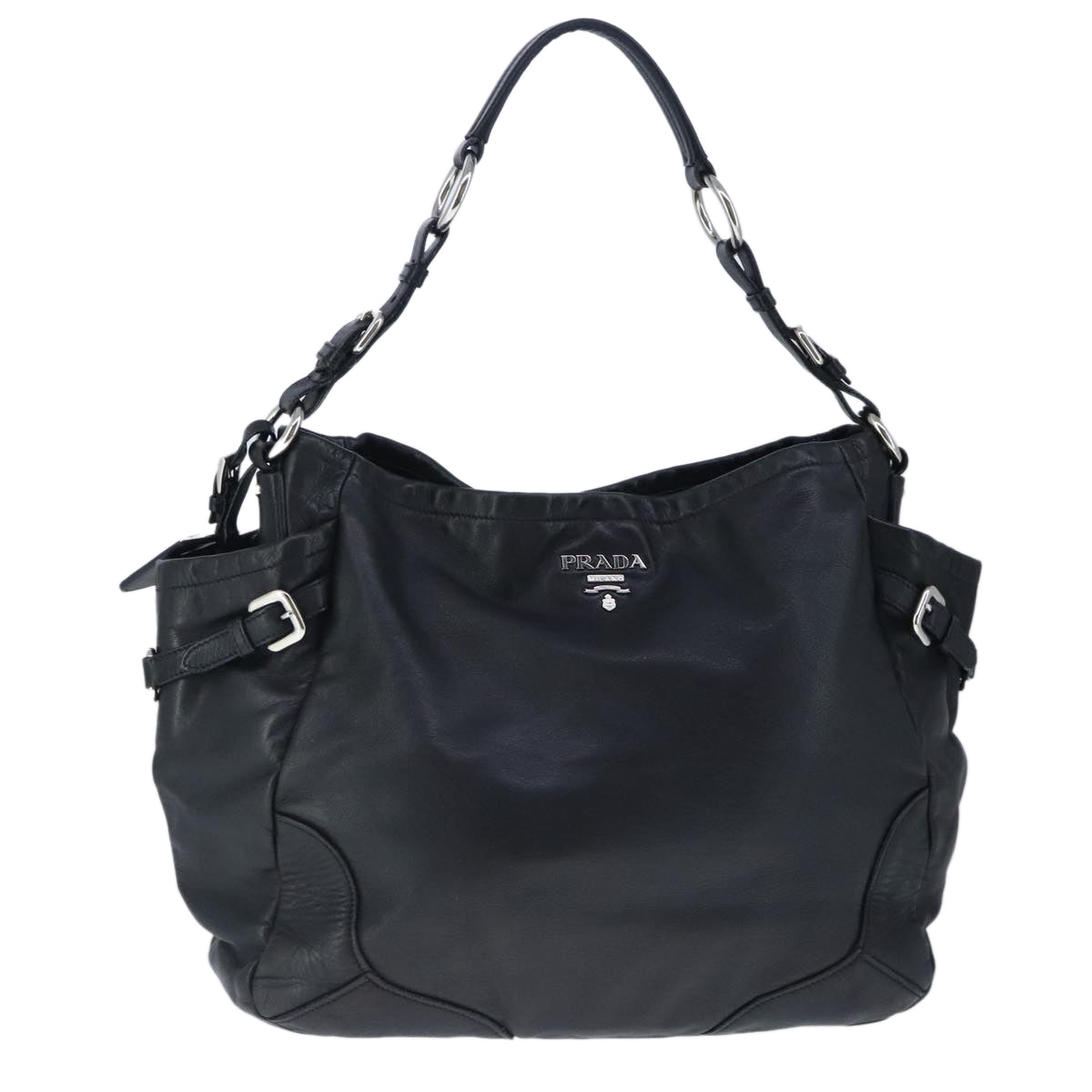 Leather Shoulder BagBlack