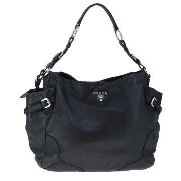 Leather Shoulder BagBlack