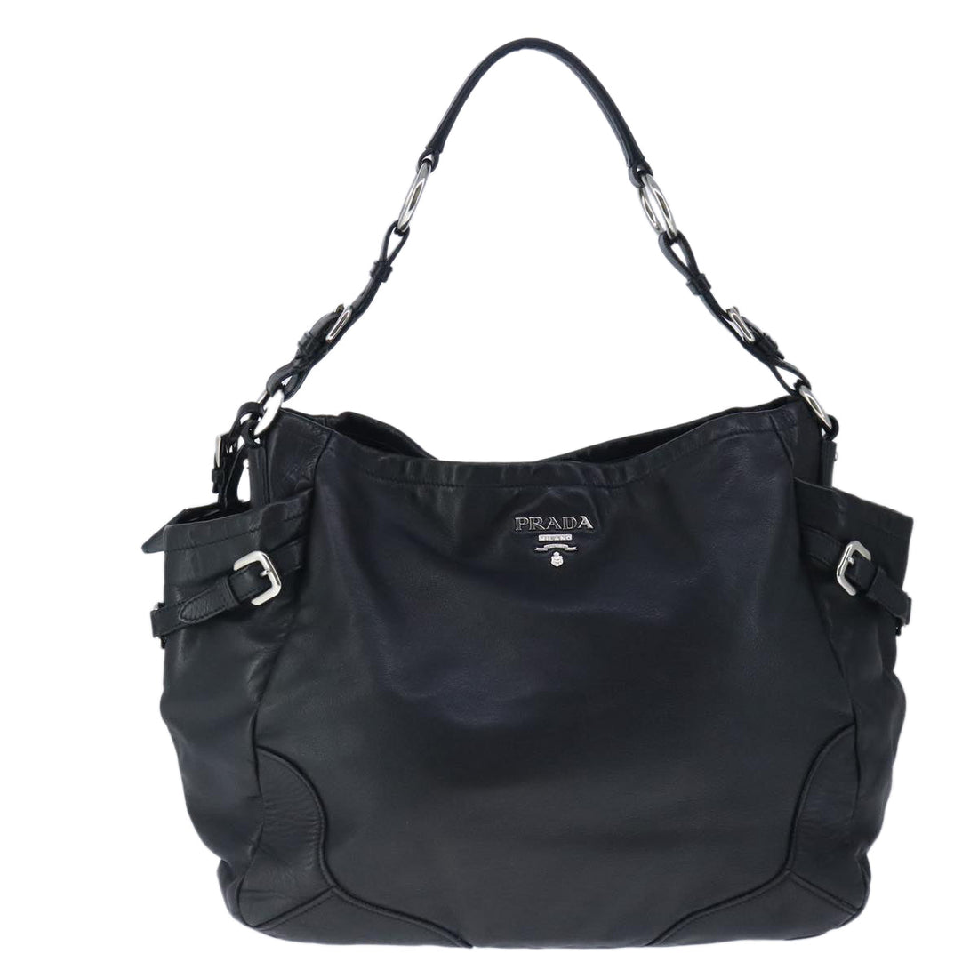 Leather Shoulder BagBlack