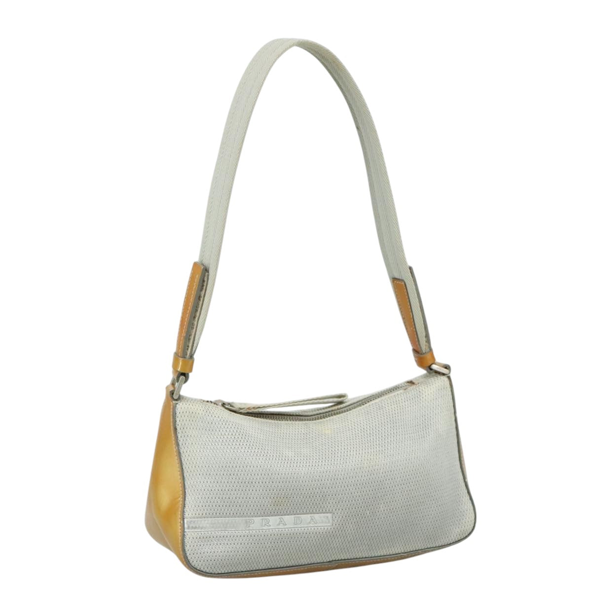 Synthetic Shoulder Bag with Adjustable Strap
