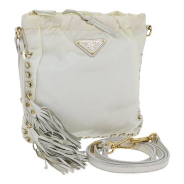 Drawstring Shoulder Bag Fringe Detail