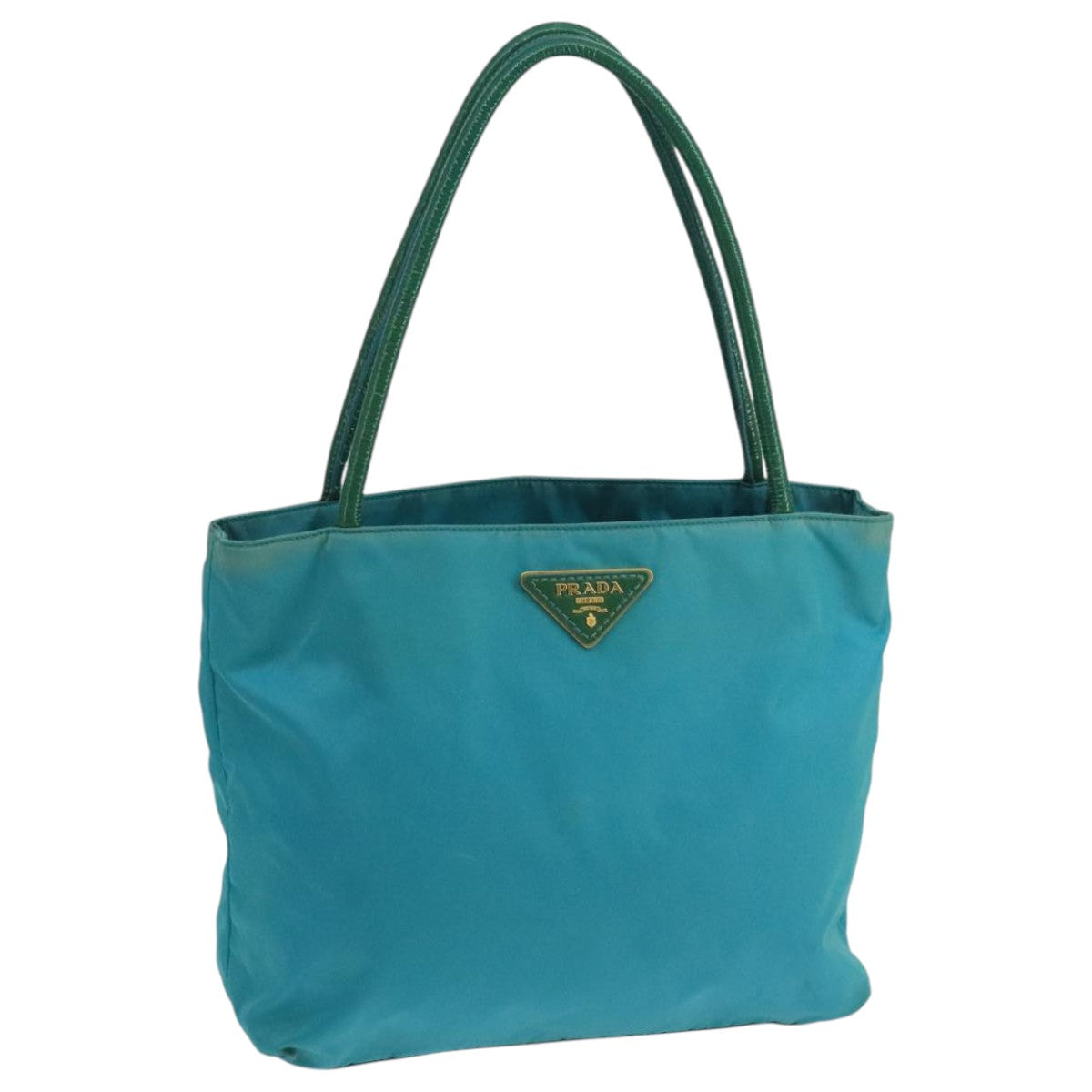 Teal Nylon Tote Bag