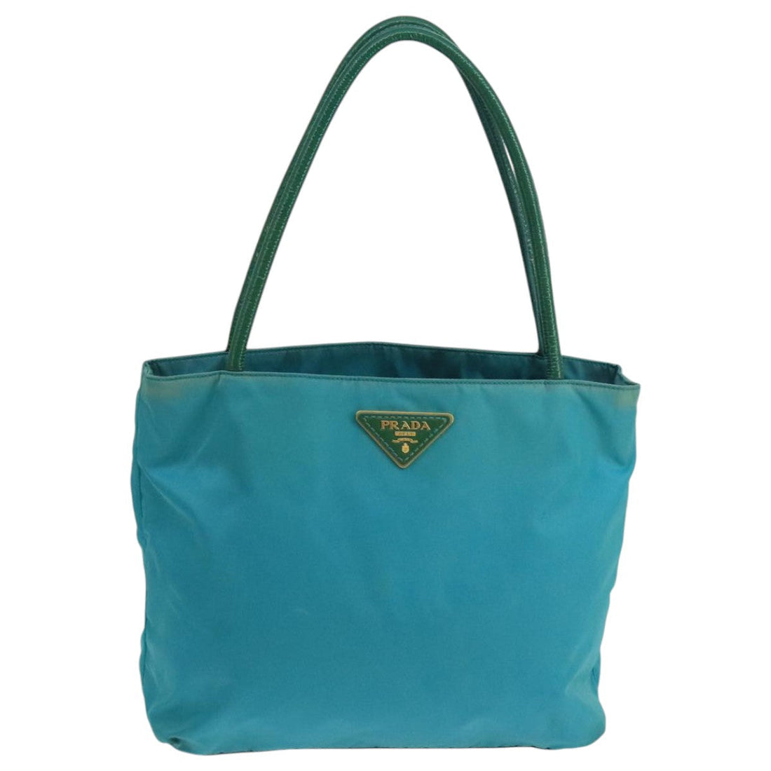 Teal Nylon Tote Bag