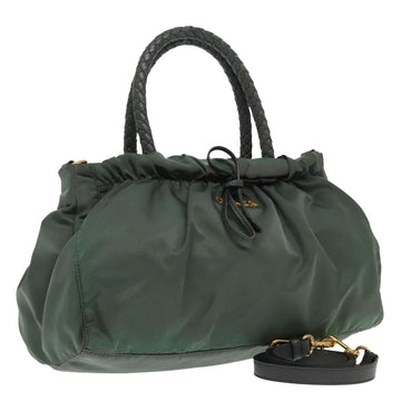 Drawstring Bag Vela Nylon Leather Handles