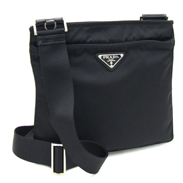 Tessuto Shoulder Bag Black Nylon