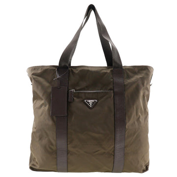 Nylon Tote Bag Olive Green