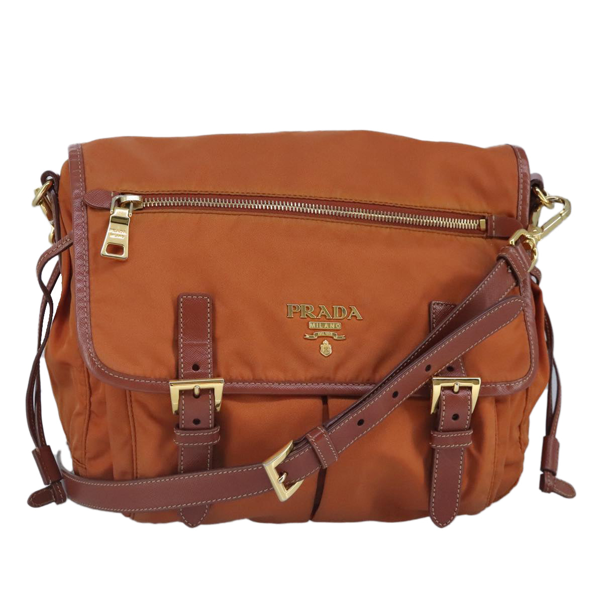 Tessuto Shoulder Bag Brown