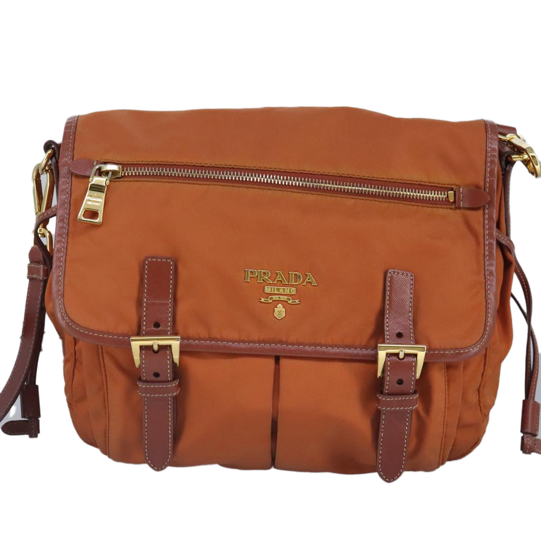 Tessuto Shoulder Bag Brown