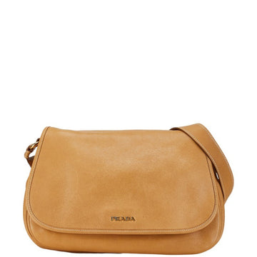 Leather Shoulder Bag Tan