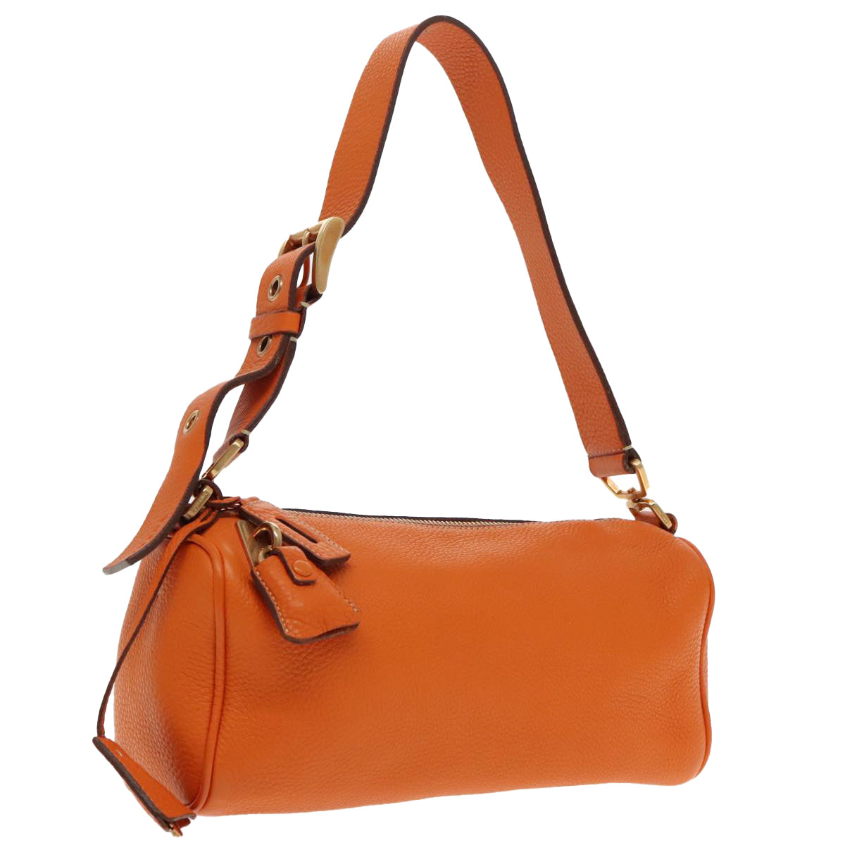 Cylinder Leather Shoulder Bag