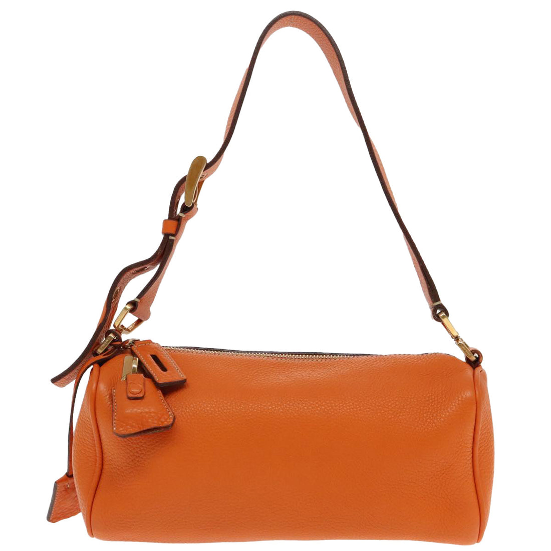 Cylinder Leather Shoulder Bag