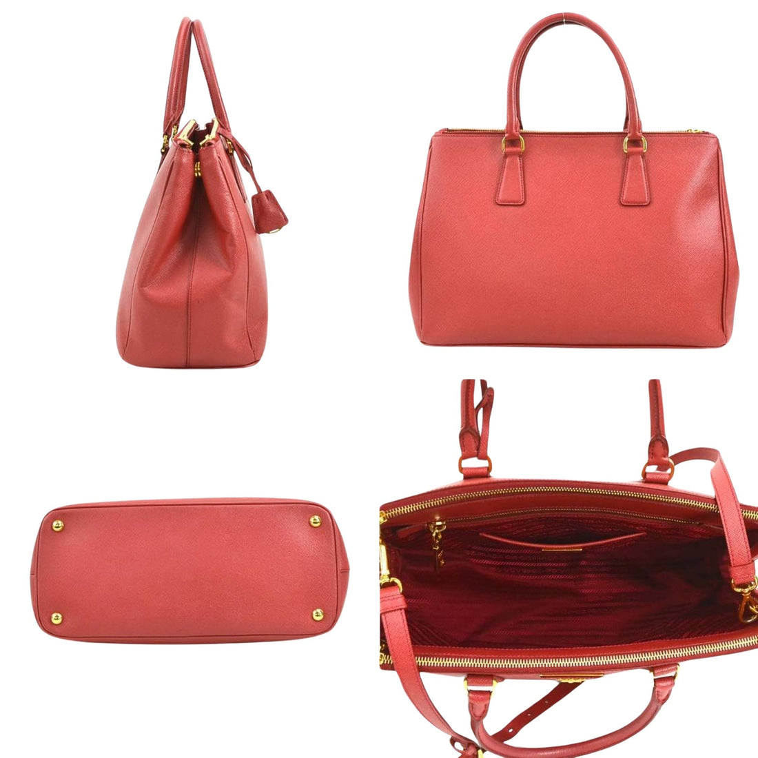 Saffiano Lux Tote 1BA896 Red