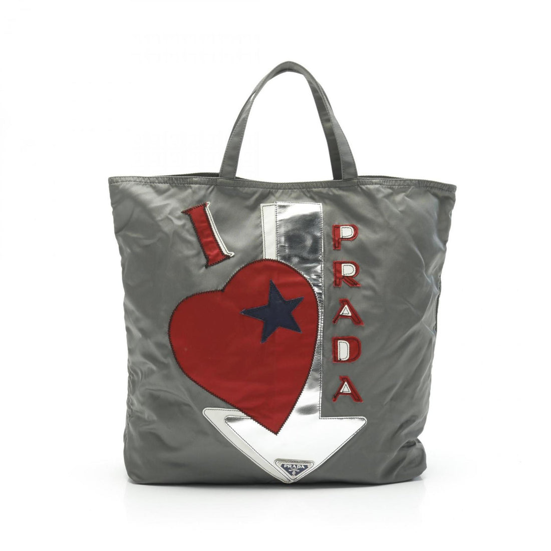 Prada Tote Bag I Love Prada Nylon Tote