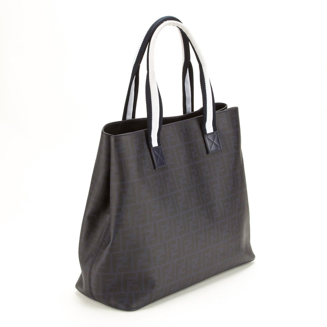 Fendi Navy Zucca Shoulder Tote (Indistinguishable)