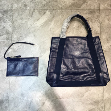 Baltlm Navy Medium Cabas Tote Bag In Blue, For Womtlm,  Bags 14.1in/36cm