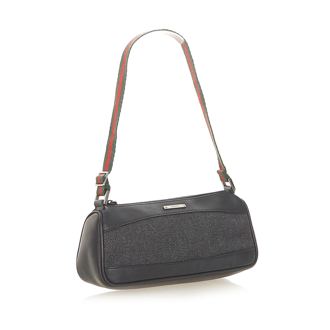 Gucci Web Denim Baguette