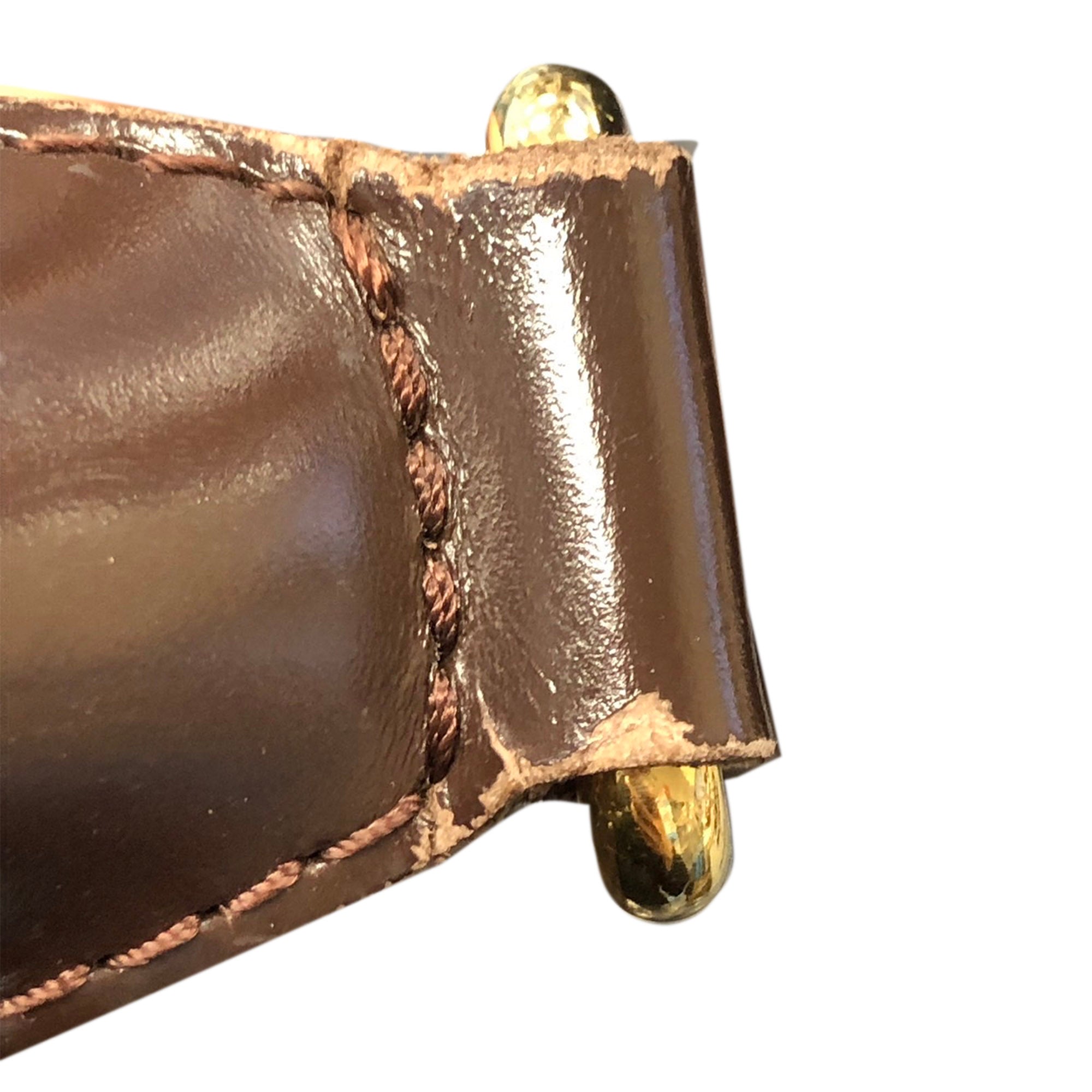 Brown Louis Vuitton Damier Ebene Bloomsbury PM Crossbody Bag