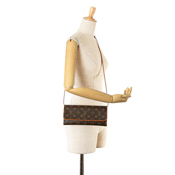 Brown Louis Vuitton Monogram Pochette Twin GM Crossbody Bag